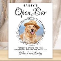 Pet Dog Mariage Open Bar Signature Boissons