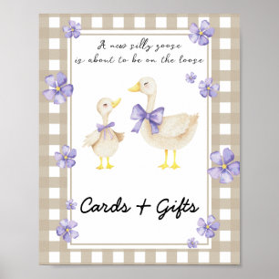 Poster Pet oie - cartes et cadeaux baby shower