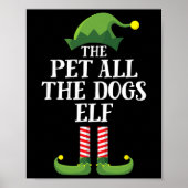 Poster Pet Tous Les Chiens Elf Matching Family Group Chri (Devant)