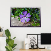 Poster Pétales bleu violet (Bureau à domicile)