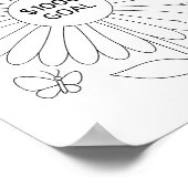 Poster Pétales de fleurs $1000 Savings Challenge Tracker (Coin)