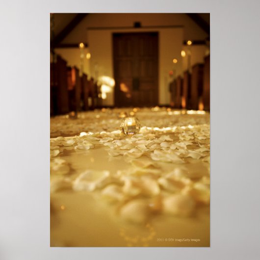 Poster Pétales de fleurs à l'étage de l'église (Devant)