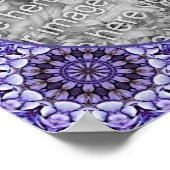 Poster Pétales de fleurs d'Hydrangea Abstrait Ajouter vot (Coin)