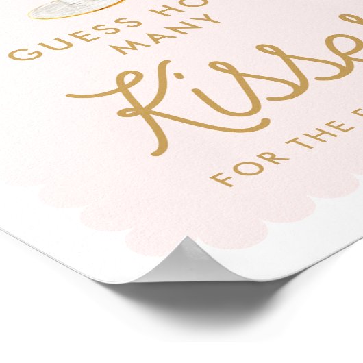 Poster Pétales et Procuco Devinez combien de baisers jeu (Coin)