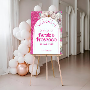 Poster Pétales et Procuco Fête des mariées d'arc floral