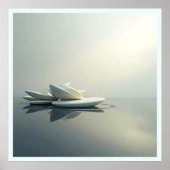 Poster Pétales flottants en pierre (Devant)