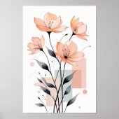 Poster Pétales & Géométrie (Devant)
