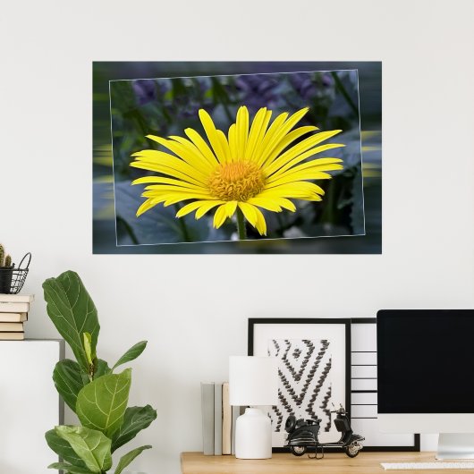 Poster Pétales jaunes (Bureau à domicile)