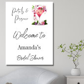 Poster Pétales & Procuco Fête des mariées Florale Date Je