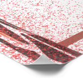 Poster Pétales & Prosecco Rose Gold Accueil de Mariage (Coin)