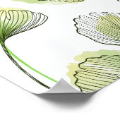 Poster Pétales verts (Coin)