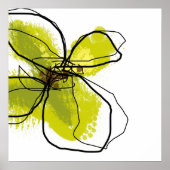 Poster Pétales verts Imprimer (Devant)