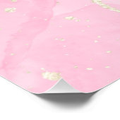 Poster Petals Pearls Prosecco préfère la Fête des mariées (Coin)