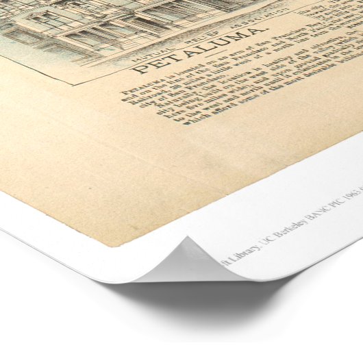 Poster Petaluma, CA. (1314A) (Coin)