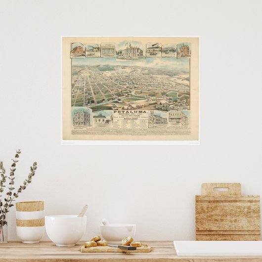 Poster Petaluma, CA. (1314A) (Cuisine)