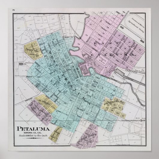 Poster Petaluma, Californie 2 (Devant)