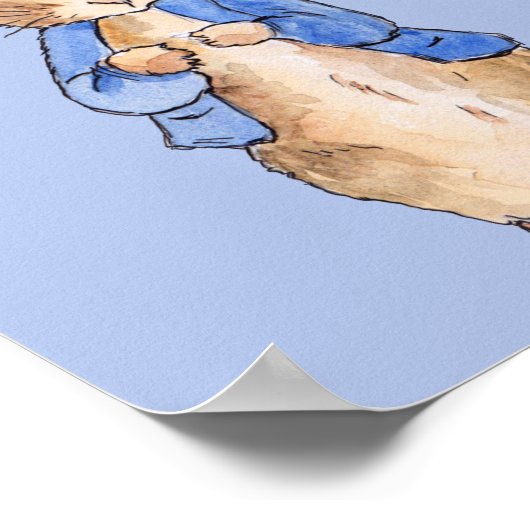 Poster Peter avec Arrière - plan bleu (Coin)