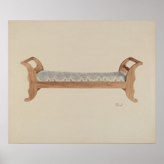 Poster Peter C. Ustinoff Day Bed c. 1940 (Devant)