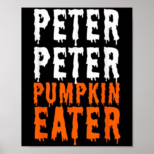 Poster Peter Citrouille Mangeur Halloween Costume Couple  (Devant)