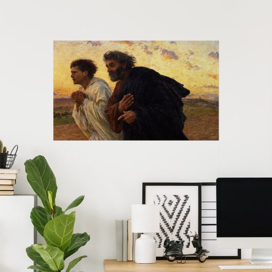 Poster Peter et John Running (Bureau à domicile)