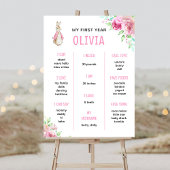 Poster Peter lapin | Premier anniversaire rose