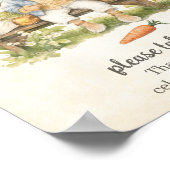 Poster Peter Le Lapin - Baby shower Faveurs Vintages (Coin)
