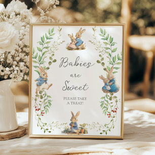 Poster Peter le lapin Les bébés botaniques sont doux