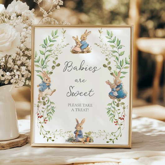 Poster Peter le lapin Les bébés botaniques sont doux