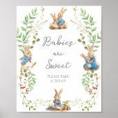 Poster Peter le lapin Les bébés botaniques sont doux (Devant)