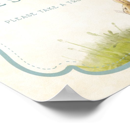 Poster Peter Les bébés lapins sont doux Prenez un soin (Coin)