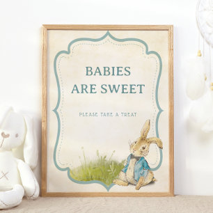 Poster Peter Les bébés lapins sont doux Prenez un soin
