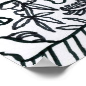 Poster Peter Max style dessin signé original (Coin)