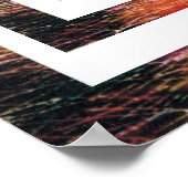 Poster Peter Max style original signé peinture (Coin)