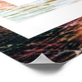 Poster Peter Max style original signé peinture acrylique (Coin)