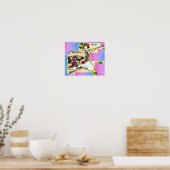 Poster Peter Max style original signé peinture acrylique (Cuisine)