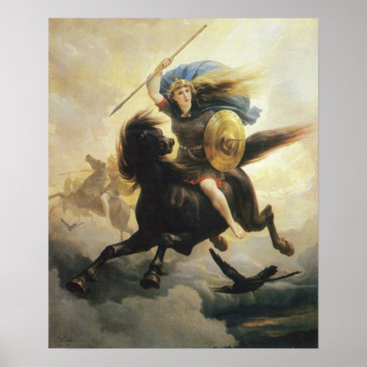 Poster Peter Nicolai Arbo - Valkyrien (Devant)