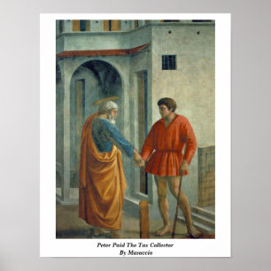 Poster Peter Paid The Tax Collector By Masaccio