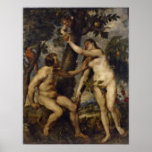 Poster Peter Paul Rubens - Adam et Eve (Devant)