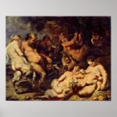 Poster Peter Paul Rubens - Bacchanal (Devant)