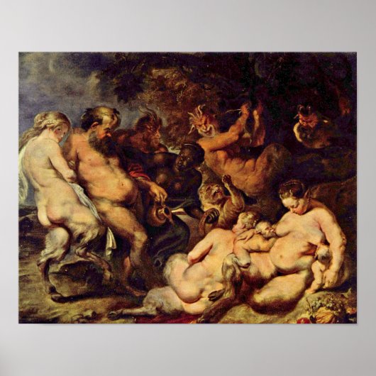 Poster Peter Paul Rubens - Bacchanal (Devant)