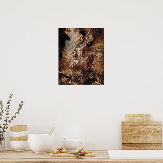 Poster Peter Paul Rubens - Chute des Damnés (1620) Post (Cuisine)