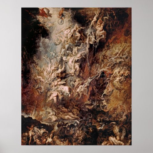 Poster Peter Paul Rubens - Chute des Damnés (1620) Post (Devant)