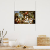 Poster Peter Paul Rubens La fête de Vénus (Cuisine)