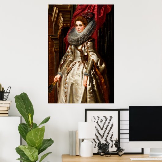 Poster Peter Paul Rubens : Marchesa Brigida Spinola Doria (Bureau à domicile)