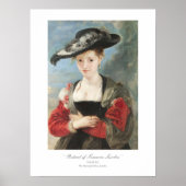 Poster Peter Paul Rubens Portrait de Susanna Lunden Peint (Devant)