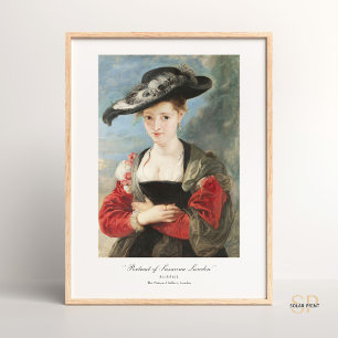 Poster Peter Paul Rubens Portrait de Susanna Lunden Peint