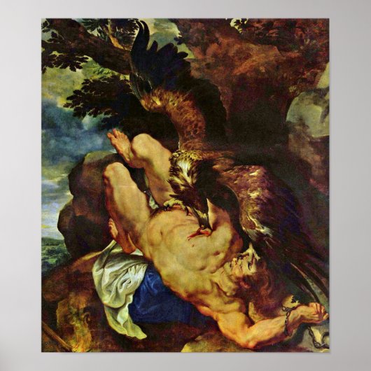 Poster Peter Paul Rubens - Prométhée enchaînée (Devant)