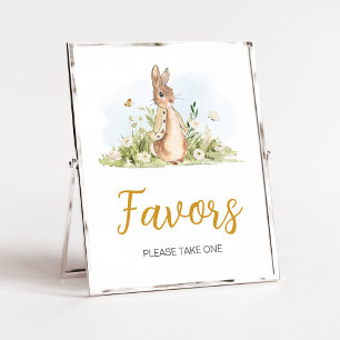 Poster Peter Rabbit Baby shower Faveurs