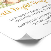 Poster Peter Rabbit Baby shower Late Night Diapés (Coin)