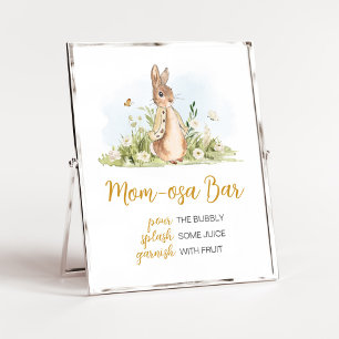 Poster Peter Rabbit Baby shower Maman Osa Bar